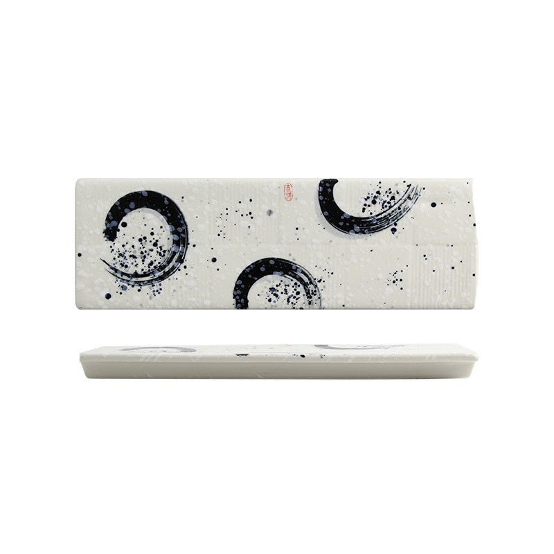 Japanese Large Long Plate Plate Long Plate Ceramic Sushi Sashimi Plate Restaurant Restaurant Table - Walfos® Kitchenware