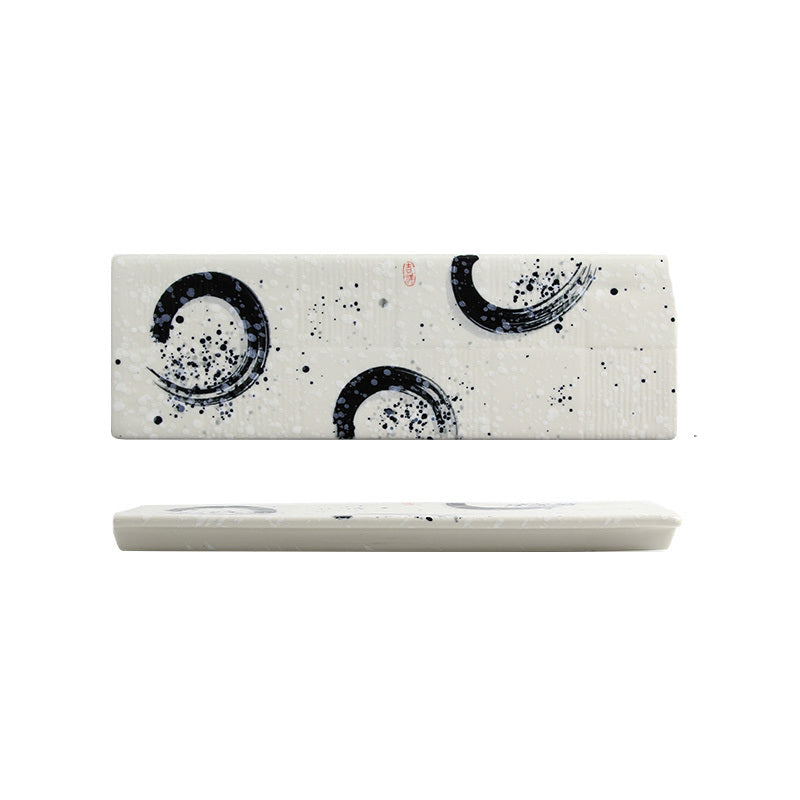 Japanese Large Long Plate Plate Long Plate Ceramic Sushi Sashimi Plate Restaurant Restaurant Table - Walfos® Kitchenware