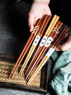 Japanese Mortise Style Chopsticks Gift Wooden Bowl Chopsticks Simple Rice Bowl Chopsticks - Walfos® Kitchenware