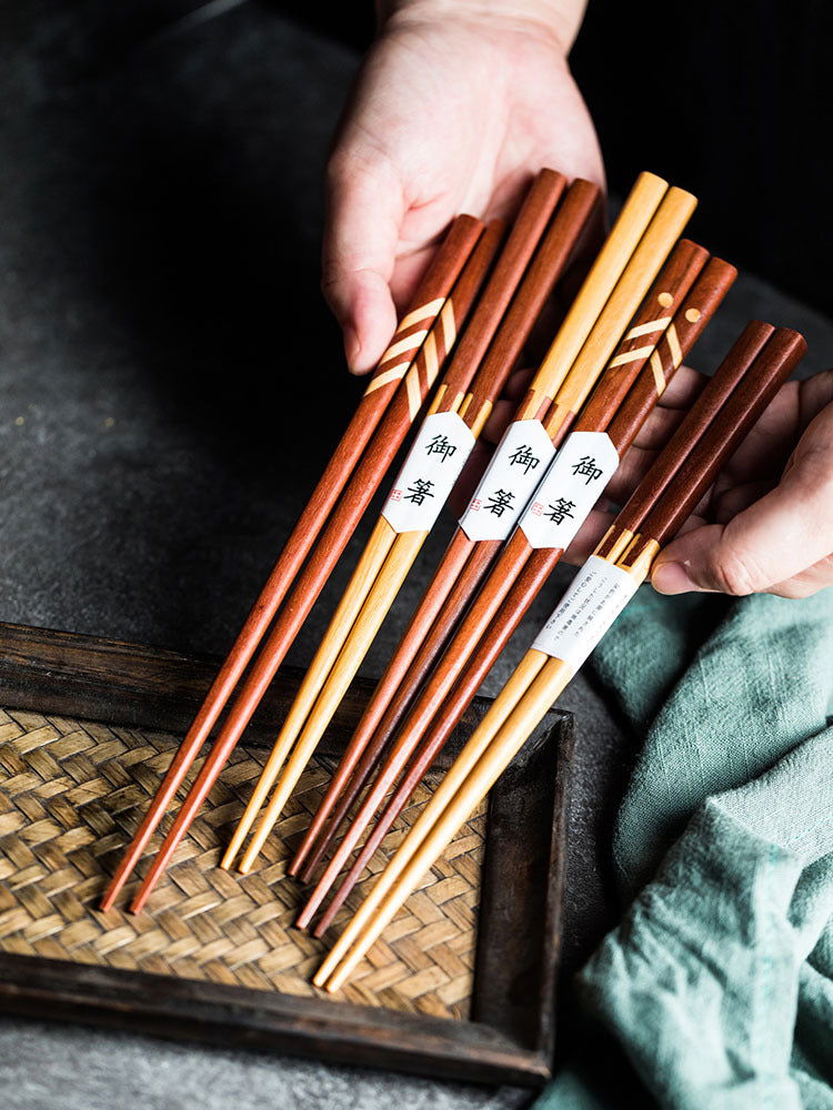 Japanese Mortise Style Chopsticks Gift Wooden Bowl Chopsticks Simple Rice Bowl Chopsticks - Walfos® Kitchenware