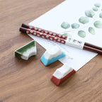 Japanese Mountain Ceramic Chopsticks Rack Groceries - Walfos® Kitchenware