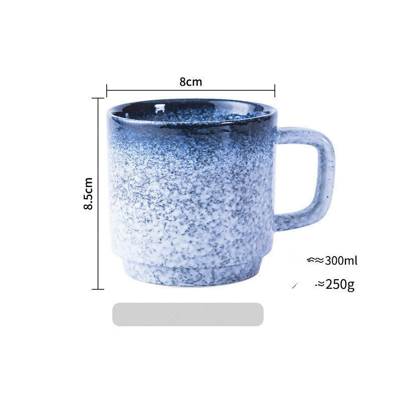 Japanese Mug Ceramic Cup Water Cup Coffee Cup Handle Cup Drinking Cup Household Milk Cup Juice Cup Tea Cup - Walfos® Kitchenware