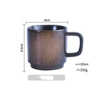 Japanese Mug Ceramic Cup Water Cup Coffee Cup Handle Cup Drinking Cup Household Milk Cup Juice Cup Tea Cup - Walfos® Kitchenware