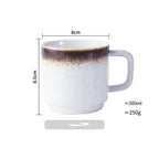 Japanese Mug Ceramic Cup Water Cup Coffee Cup Handle Cup Drinking Cup Household Milk Cup Juice Cup Tea Cup - Walfos® Kitchenware