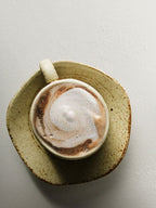 Japanese Retro Coffee Cup With Saucer Simple Ceramic Coffee Cup Handmade Art Cup Stoneware Breakfast Cup Afternoon Tea - Walfos® Kitchenware