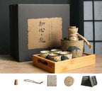 Japanese Retro Sake Wine Warmer Gift Box Set Hot Wine Shochu Pot Ceramic Wine Cup White Wine Household Wine Glass - Walfos® Kitchenware