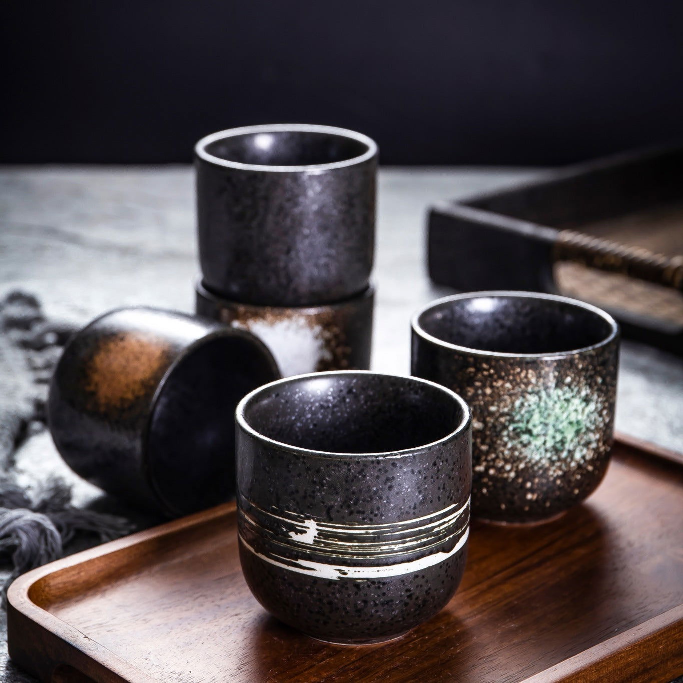 Japanese Retro Stoneware Tea Coffee Cup - Walfos® Kitchenware