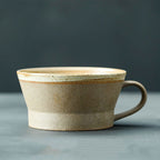 Japanese Rough Pottery Coffee Cup Handmade Creative Lovers Tea Cup Retro Personality Breakfast Milk Cup Art Mug - Walfos® Kitchenware