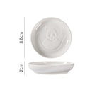 Japanese Round Creative Ceramic Soy Sauce Dish - Walfos® Kitchenware