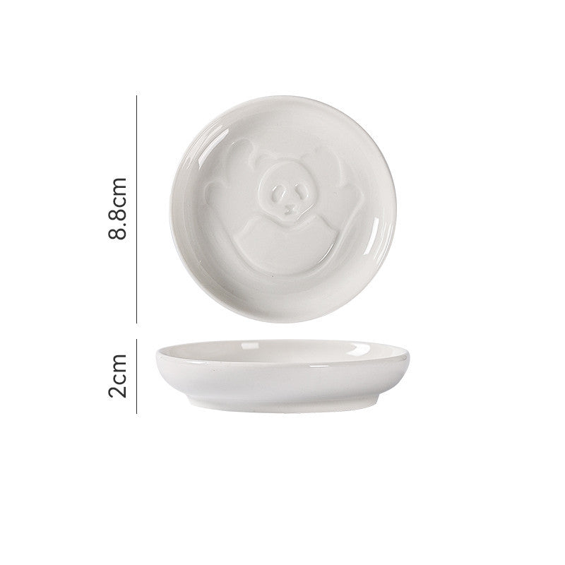 Japanese Round Creative Ceramic Soy Sauce Dish - Walfos® Kitchenware