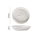 Japanese Round Creative Ceramic Soy Sauce Dish - Walfos® Kitchenware