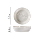 Japanese Round Creative Ceramic Soy Sauce Dish - Walfos® Kitchenware