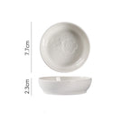 Japanese Round Creative Ceramic Soy Sauce Dish - Walfos® Kitchenware