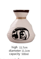 Japanese Sake Wineware Ceramic Wine Glass Set Household - Walfos® Kitchenware