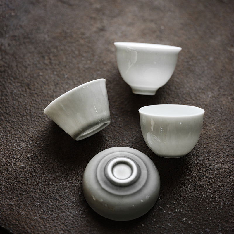 Japanese Simple Translucent Ceramic Tea Cup - Walfos® Kitchenware