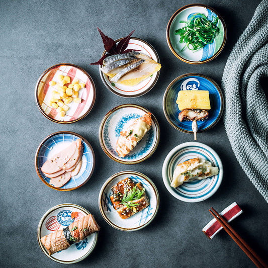 Japanese Small Saucer Household Ceramics Sauce Dipping Seasoning Dish - Walfos® Kitchenware