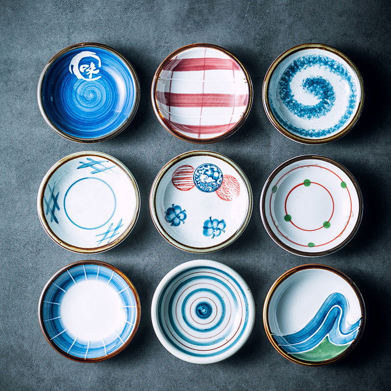Japanese Small Saucer Household Ceramics Sauce Dipping Seasoning Dish - Walfos® Kitchenware