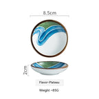 Japanese Small Saucer Household Ceramics Sauce Dipping Seasoning Dish - Walfos® Kitchenware