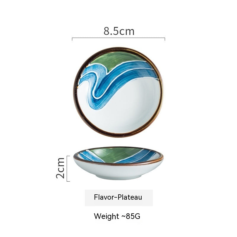 Japanese Small Saucer Household Ceramics Sauce Dipping Seasoning Dish - Walfos® Kitchenware
