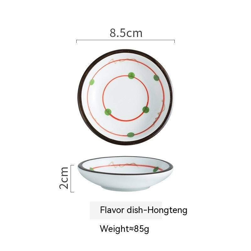 Japanese Small Saucer Household Ceramics Sauce Dipping Seasoning Dish - Walfos® Kitchenware