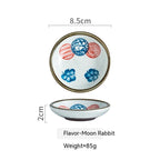 Japanese Small Saucer Household Ceramics Sauce Dipping Seasoning Dish - Walfos® Kitchenware
