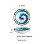 Japanese Small Saucer Household Ceramics Sauce Dipping Seasoning Dish - Walfos® Kitchenware