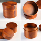 Japanese Style Bento Box Wooden Lunch Box And Style Solid Wood - Walfos® Kitchenware