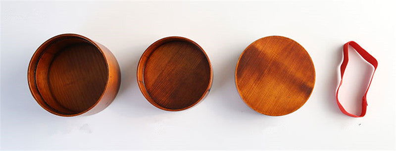 Japanese Style Bento Box Wooden Lunch Box And Style Solid Wood - Walfos® Kitchenware
