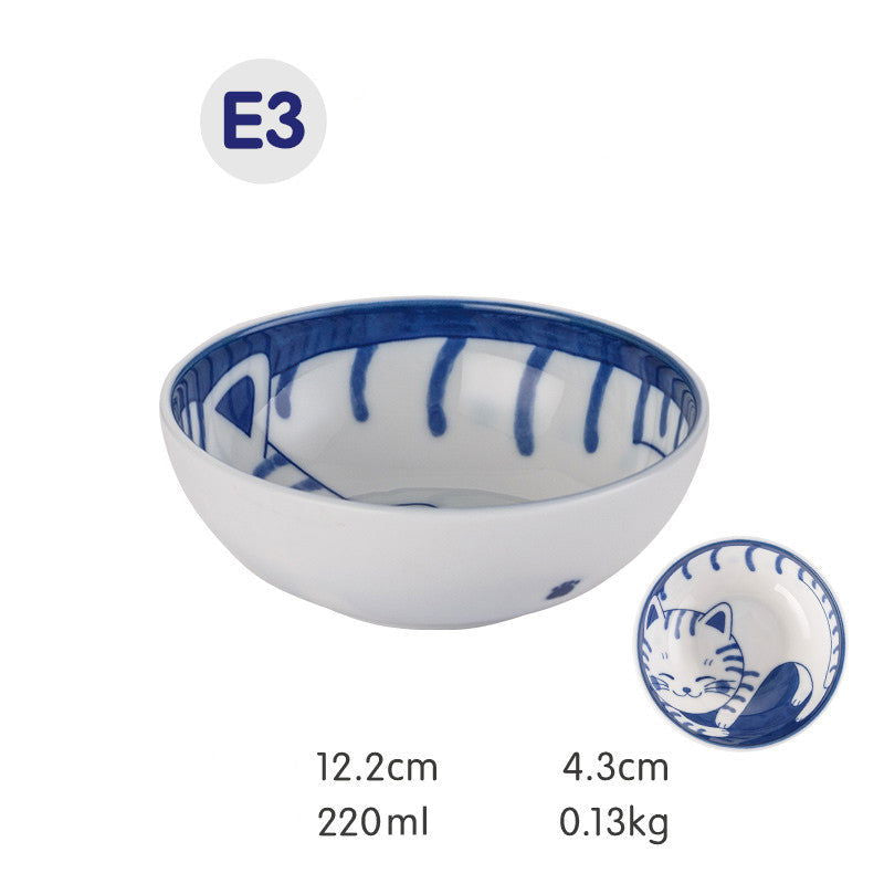 Japanese Style Cat Ceramic Japanese Bowl - Walfos® Kitchenware