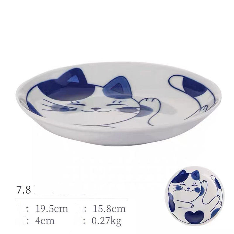 Japanese Style Cat Ceramic Japanese Bowl - Walfos® Kitchenware