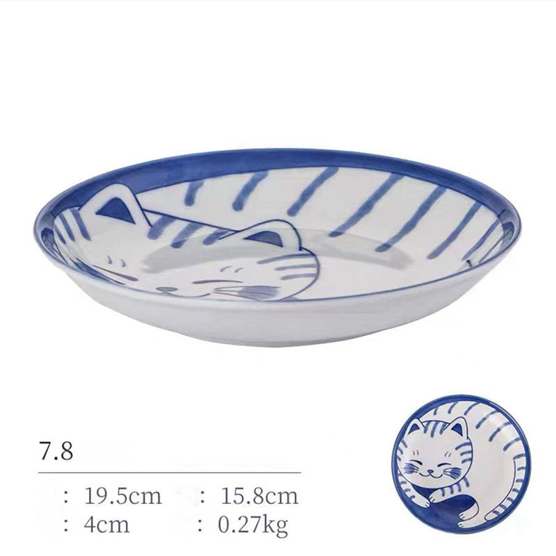 Japanese Style Cat Ceramic Japanese Bowl - Walfos® Kitchenware