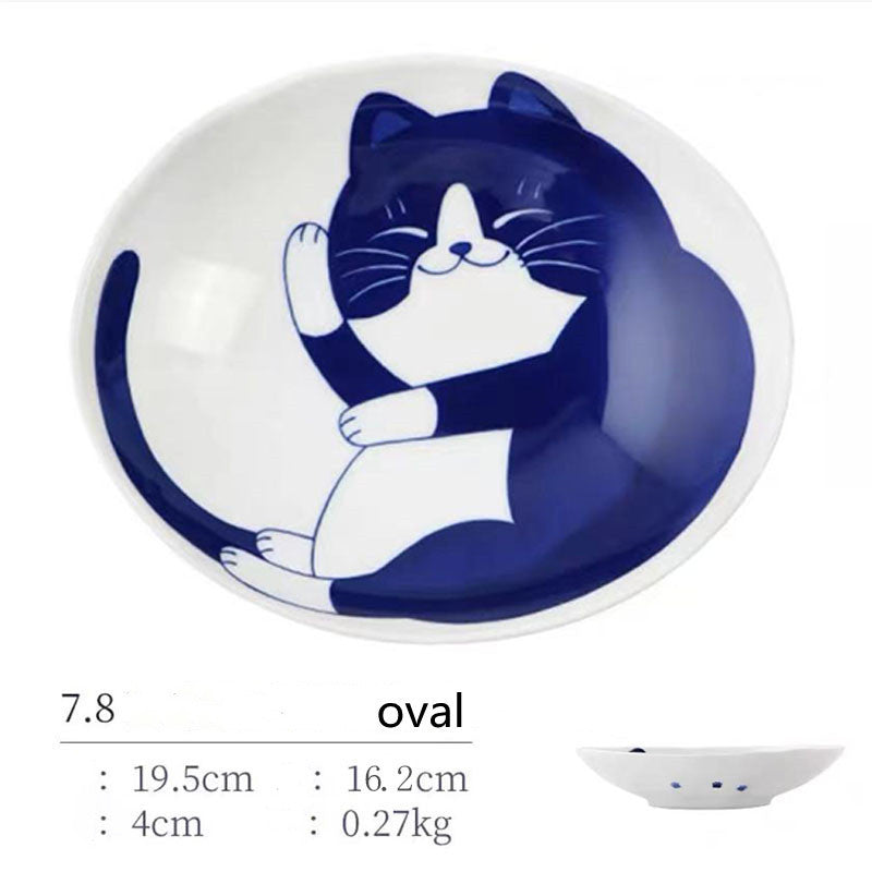 Japanese Style Cat Ceramic Japanese Bowl - Walfos® Kitchenware