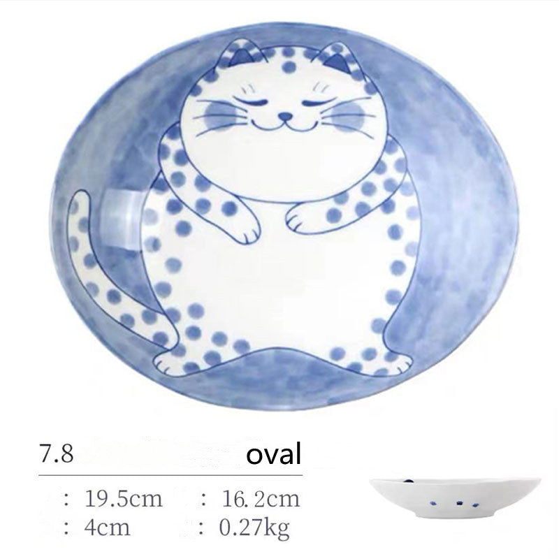 Japanese Style Cat Ceramic Japanese Bowl - Walfos® Kitchenware