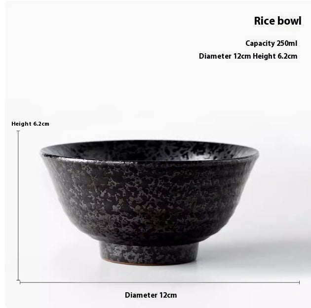 Japanese Style Ceramic Bowl Single Eating Bowl Kiln Baked Rib Bowl - Walfos® Kitchenware