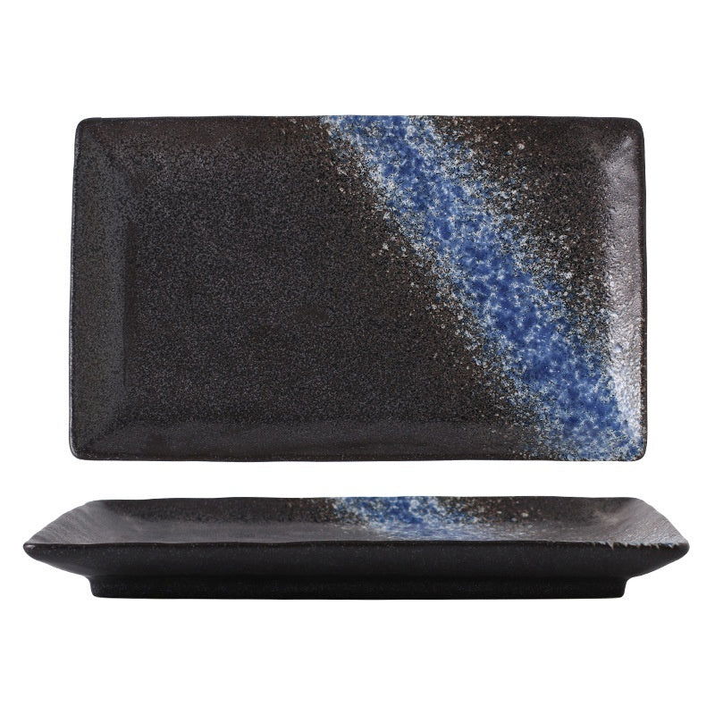 Japanese Style Ceramic Plate Rectangular Sushi Plate Plate Dish Household Hotel Tableware - Walfos® Kitchenware