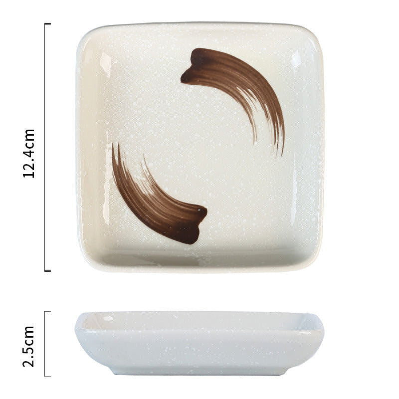 Japanese Style Ceramic Plate Square - Walfos® Kitchenware