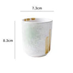 Japanese Style Ceramic Tea Cups Coffee Cups Kiln Pigmented Mugs Creativity Office Teacup Retro Drinkware - Walfos® Kitchenware