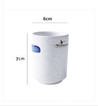 Japanese Style Ceramic Tea Cups Coffee Cups Kiln Pigmented Mugs Creativity Office Teacup Retro Drinkware - Walfos® Kitchenware