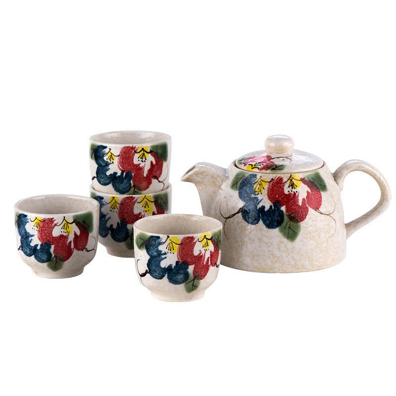 Japanese Style Ceramic Teapot Teacup Tea Set Gift Set - Walfos® Kitchenware