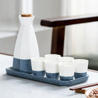 Japanese Style Ceramic Warmer Wine Set - Walfos® Kitchenware