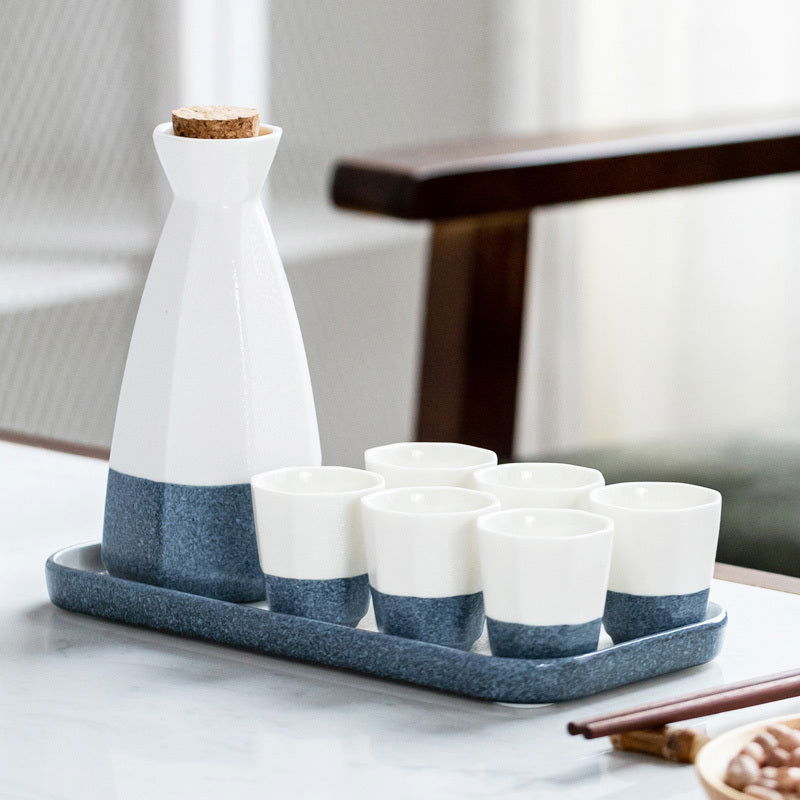 Japanese Style Ceramic Warmer Wine Set - Walfos® Kitchenware