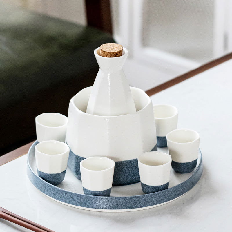 Japanese Style Ceramic Warmer Wine Set - Walfos® Kitchenware