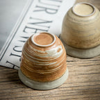 Japanese Style Coarse Pottery Cup Retro Hand Made Tea Cup Gradient Color Cup - Walfos® Kitchenware