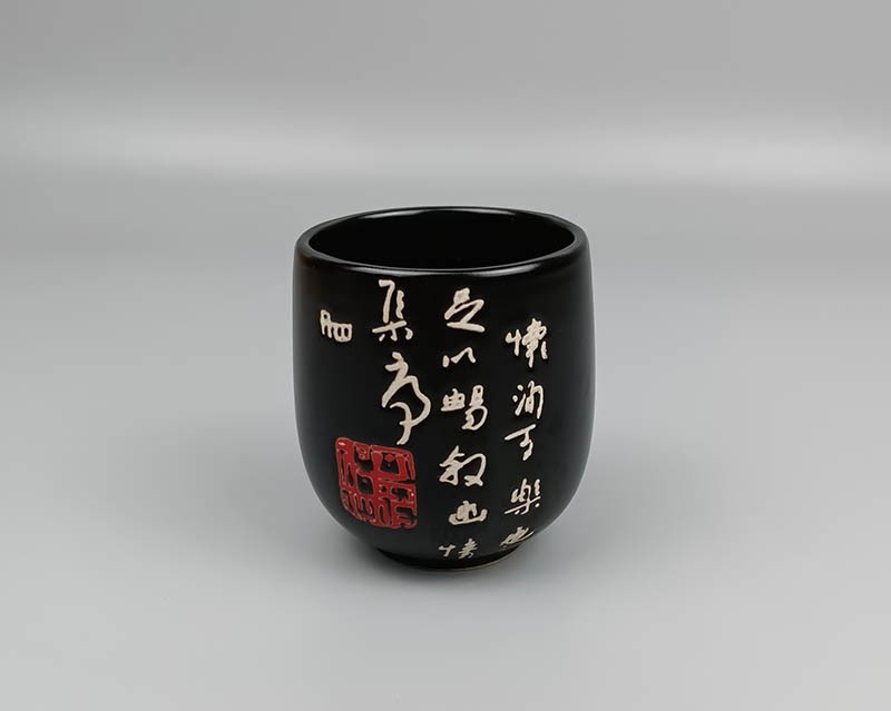 Japanese Style Coarse Pottery Cup Retro Hand Made Tea Cup Gradient Color Cup - Walfos® Kitchenware