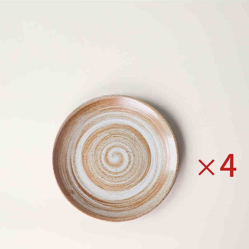 Japanese Style Coarse Pottery Plate Household Plate Steak - Walfos® Kitchenware