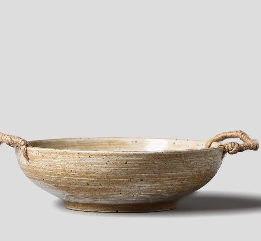 Japanese Style Coarse Pottery Rice Bowl Household Noodle Bowl Soup Bowl - Walfos® Kitchenware