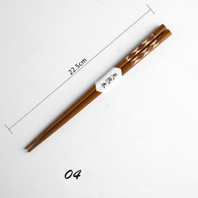 Japanese Style Eco-friendly Wooden Chopsticks - Walfos® Kitchenware