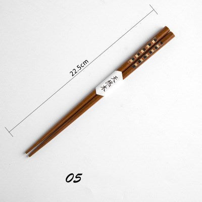 Japanese Style Eco-friendly Wooden Chopsticks - Walfos® Kitchenware