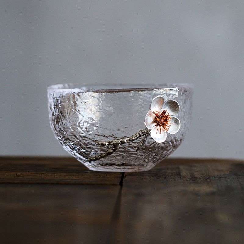 Japanese Style Hammered Glass Tea Cup Tasting cup - Walfos® Kitchenware