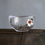 Japanese Style Hammered Glass Tea Cup Tasting cup - Walfos® Kitchenware